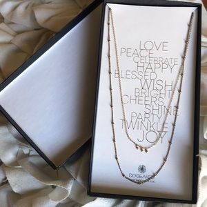 Dogeared necklace chain double strand